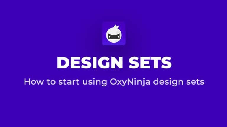 How To Use Design Sets