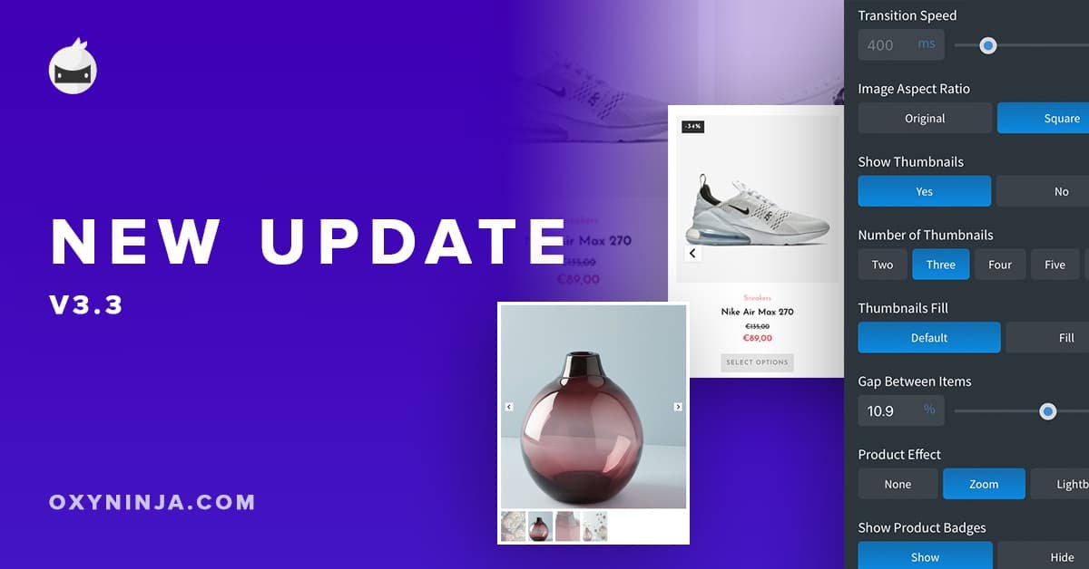 OxyNinja Update 3.3 - Carousel, Improved Class Tools & Framework